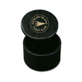 Round Box w/Removeable Top - Jet Black